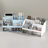 Gaeaspace  -  Transparent Small Drawer Style Office Supplies Stationery Organizer Pen Holder Storage Desk Organizers Accessories School