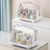 Gaeaspace  -  Baby desktop storage box with lid, dust-proof bottle drain rack, baby tableware, food supplementary tools, organization and stor