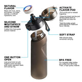 Gaeaspace  -  Air Flavored Water Bottle Scent Up Water Cup Sports Water Bottle For Outdoor Fitness Fashion Water Cup With Straw Flavor Pods