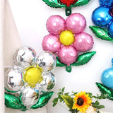 Gaeaspace  -  5/10Pcs Five Petal Flower Aluminum Foil Balloons Five Leaf Grass Wedding Birthday Baby Shower Decoration Petal Helium Balloon