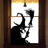 Gaeaspace  -  1~10PCS Halloween Giant Ghost Shadow Window Sticker Witch Death Bat Skeleton Helloween Party Decor Electrostatic Sticker Window