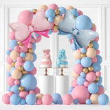 Gaeaspace  -  124Pcs Macarons Pink Blue Balloon Garland Arch Set Baby Boy or Baby Girl Birthday Gender Reveal Wedding Party Decorations Globos