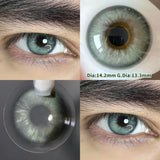 Gaeaspace  -  Myopia Beauty Color Contact Lenses for Eyes Cosmetic Eye Color Lenses with Diopters Green Grey Blue Lens Pupils 1 Pair