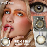 Gaeaspace  -  Colored Contact Lenses for eyes Contacts Lenses Colorful Natural Green Eyes 14MM Lenses Yearly Use Eye Cosmetics Pupil