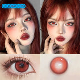 Gaeaspace  -  Sick Mary Red Colored Contact Lenses soft for eyes small Beauty Pupil myopia prescription degree yearly natural new big