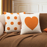 Gaeaspace  -  Home pillow orange modern ins flannel Mao Jinxiu sofa bedside cushion pillow cover