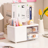 Gaeaspace  -  Cute Storage Box Large Capacity Pen Holder Student Desktop Handbook Stationery Storage Box Drawer Ins Home Office Storage Bins