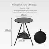 Gaeaspace  -  Outdoor triangular folding table portable solid table easy to store circular table  small adjustable camping table tripod table