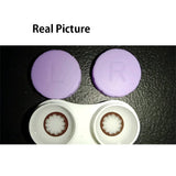 Gaeaspace  -  2Pcs Nature Contact Lenses for Eyes New Arrivals Myopia Prescription Black Eyes Color Lenses Diameter 14.5mm Beauty Pupil