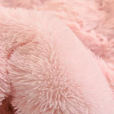 Gaeaspace  - Luxury Autumn Winter Warm Pink Bedding Set Plush Kawaii Mink Velvet Queen Duvet Cover Set with Sheets Single Double Bedding Sets