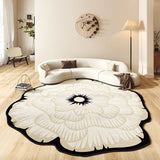 Gaeaspace  -  Light Luxury Living Room Decoration Carpet Simple Flowers Bedroom Bedside Plush Carpets Home Study Cloakroom Soft Non-slip Rug