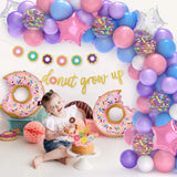 Gaeaspace  -  1 Set Pink Purple Blue Confetti Balloons Garland Arches Set Donut Banners Girls Birthday Party Baby Shower Wedding Decorations