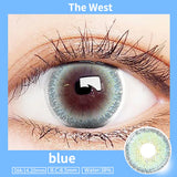 Gaeaspace  -  1 Pair/2pcs Fashion Lenses Blue Puple Gray Contact Lenses for Eyes Beauty Lenses Eye Color Comestic Natural Pupil Yearly