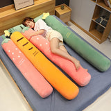 Gaeaspace  -  Cartoon Fruit Long Sleep Support Pillow Simulation Vegetable Carrot Plush Toys Doll Pregnant Body Neck Pillow Soft Cushion Gift