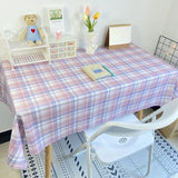 Gaeaspace  -  Plaid Tablecloth  Table Cloth Desk Mat Dust-proof Dining Table Cloth Furniture Protector Picnic Mat Tapete Dressing Table Mat