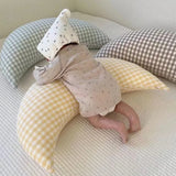 Gaeaspace  -  INS Baby Moon Soothing Pillow Plaid Super Soft Children's Sleeping Breastfeeding Cushion Newborn Bedding Decoration 60cm