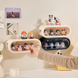 Gaeaspace  -  Blind Box Display Rack Storage Wall Mounted Doll Blind Box Display Rack Suction Figurine Display Cabinet Dustproof Doll Box