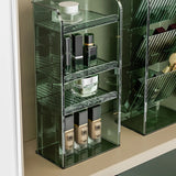 Gaeasapce  -  Makeup Shelf Bathroom Organizer and Storage Clear Makeup Organizer Cabinet Organizer Vertical Storage Box Jewelry Display Stand