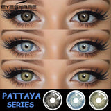 Gaeaspace  -  1 Pair Color Contact Lenses For Eyes Pattaya Natural Yearly Use Lenses Blue Multicolored Contact Lens Beauty Pupils