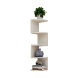 Gaeaspace  -  Wall Shelf Creative Home Wall Corner Triangle Shelf Wall Hanging 5 Tier Semi-circular Partition Corner Bookshelf Storage Rack