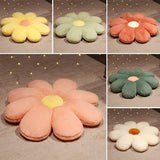 Gaeaspace  -  50/60/80cm Fluffy Flower Plush Pillow Toy Soft Cartoon Sunflower Daisy Plant Stuffed Doll Sofa Cushion Chair Mat Birthday Gifts