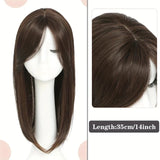 Gaeaspace  -  Synthetic False Bangs Clip-In Bangs Extension Natural Neat Fake Fringe Topper Hairpiece Invisible Clourse Hairpieces