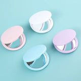 Gaeaspace  -  Folding Double-Sided Cosmetic Mirrors for Women Gifts with Flowing Sparkling Sand Mini Makeup Mirror Compact Pocket Mirrors Pink