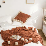 Gaeaspace  -  New Knitted Chenille Blanket Air Conditioning Throw Blankets for Bed Sofa Towel Shawl Thread Blanket Nap Blanket Home Decorative