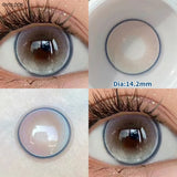 Gaeaspace  -  2PCS/Pair Free Delivery Colored Contact Lenses Myopia Prescription Lens Natural Pupils Anime Eye Color Lenses Blue Lens