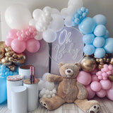 Gaeaspace  -  Pastel Pink Blue Balloons Arch Garland Kit Boys Girls Gender Reveal Baby Shower Ballon Decorations Birthday Party Decor Globos