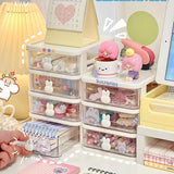 Gaeaspace  -  Table Storage Box Student Desktop Drawer Box Pen Holder Cute Office Children's Hair Accessories Shelf  Stationery Organizer