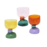 Gaeaspace  -  1PC Color Funky Irregular goblet cocktail glass drinking glasses shot glasses set champagne glass BPA free Glass cup 6.7oz