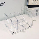 Gaeaspace  -  Ins Desktop Book Stand Bookcase Acrylic Simple Storage Rack Office Dormitory Desktop Student Shelves Desk Accessories Bookends