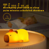 Gaeaspace  -  Capybara Night Light Cute Silicone Lamp LED Touch Sensor Lamp RGB Soft Lamp Children Night Light Bedroom Desktop Decoration Gift