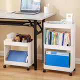 Gaeasapce  -  Movable Trolley Storage Rack Office Desk File Rack Home Snacks Sundry Storage Rack Study Room Magazine Book Organize Rack