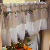 Gaeaspace  -  Small fresh short curtain kitchen half curtain curtain head cover coffee shop window decoration