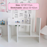 Gaeaspace  -  Kawaii Storage Shelf DIY Desk Holder Office Desktop Organizer Table Organizer Bookshelf Insert Shelve For Kids Room