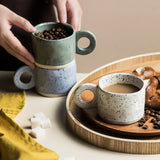 Gaeaspace  -  Creative Retro Coffee Mug Handle Cup Milk Cups Japanese Ceramic Mugs Milk Cup Tumbler 200ml