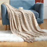 Gaeasdpace  -  Soft Decorative Sofa Blanket Luxury Large Bedspread for Bed  Chair Plaid Throw Blankets Knit Tent Hiking Quilt