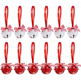 Gaeaspace  -  12Pcs Christmas Jingle Bells Big Metal Pendant Xmas Tree Hanging Ornament Christmas Decorations For Home New Year Gift