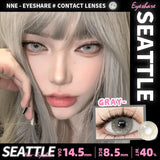 Gaeaspace  -  1 Pair Natural Color Contact Lenses Pink Contact Purple Gray Eye Colored Lenses Colorful Makeup Soft Beautiful Pupil