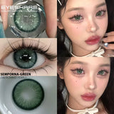 Gaeaspace  -  1 Pair Natural Colored Contact Lenses for Eyes New Contact Lenses Blue Colorful Lenses Gray Contacts Beauty Makeup Lens