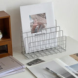 Gaeaspace  -  Ins Minimalist Iron Desktop Storage Rack Organizer Table Metal Organizing Rack Bookshelf Desk Multi-functional Storage Rack