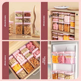 Gaeaspace  -  Press Square transparent storage tank cereals storage box snack crisper food grade sealed jar