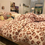 Gaeaspace  -  Ins Nordic Butterfly Bedding Set Flat Bed Sheet Duvet Cover Twin Full Queen Nordic Bed Linen Boy Girl Bedding Sets