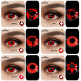 Gaeaspace  -  Colored Contact Lenses for Eyes Annual Color Lens Eyes 2pcs Eye Anime Contacts Cosplay Colored Contact Lenses for Eyes