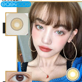 Gaeaspace  -  contact lens small beauty pupil unique Himalayan green crazy cosplay Yearly Contact Lenses For Eyes Degrees Myopia prescription