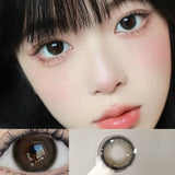 Gaeaspace  -  2PCS Brown Lenses Natural Contact Lenses for Eyes Super Beauty Eye Color Lenses Myopia Lenses With Diopters Prescription