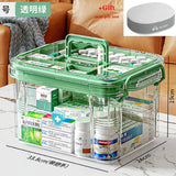 Gaeaspace  -  Transparent Household Portable Storage Box Desktop Clutter Storage Box Snacks Toys Storage Container Large Capacity Box