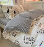 Gaeaspace  -  Cartoon crocodile bedding set kid teen boy,twin full queen king crocodile cotton home textile bed sheet pillow case quilt cover